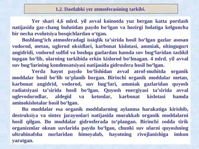 "ATROF MUHIT KIMYOSI" FANINING MAZMUNI, PREDMETI VA METODI 3