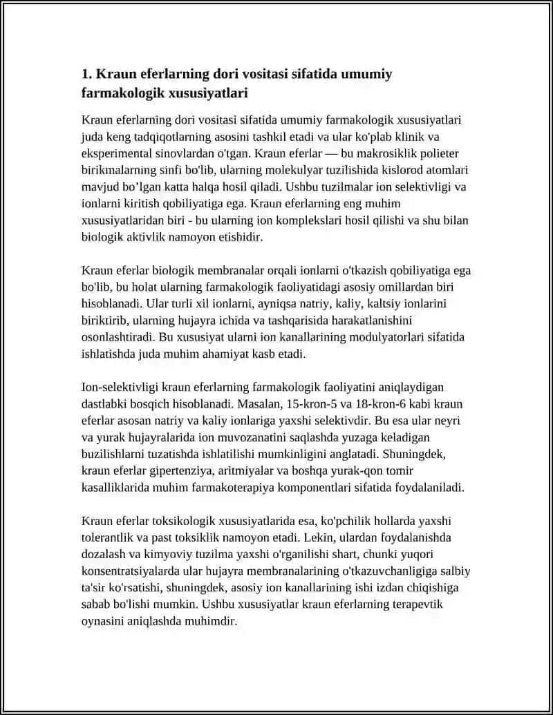 Kraun eferlarning dori vositasi sifatida 3