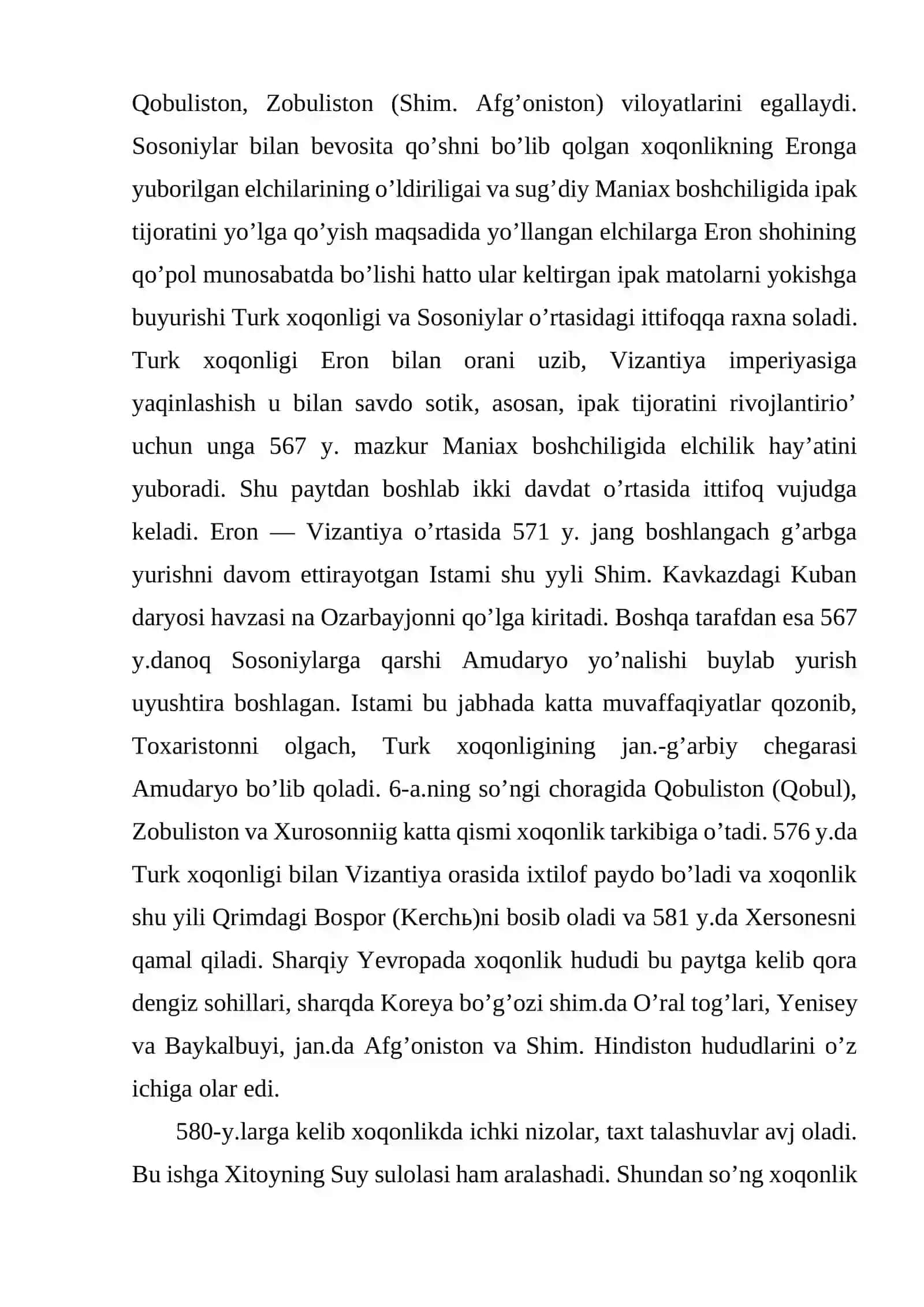 Turk xoqonligining tashkil topishi 3