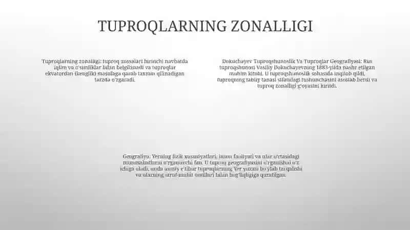 Dokuchayev Tuproqshunoslik Va Tuproqlar Geografiya 3