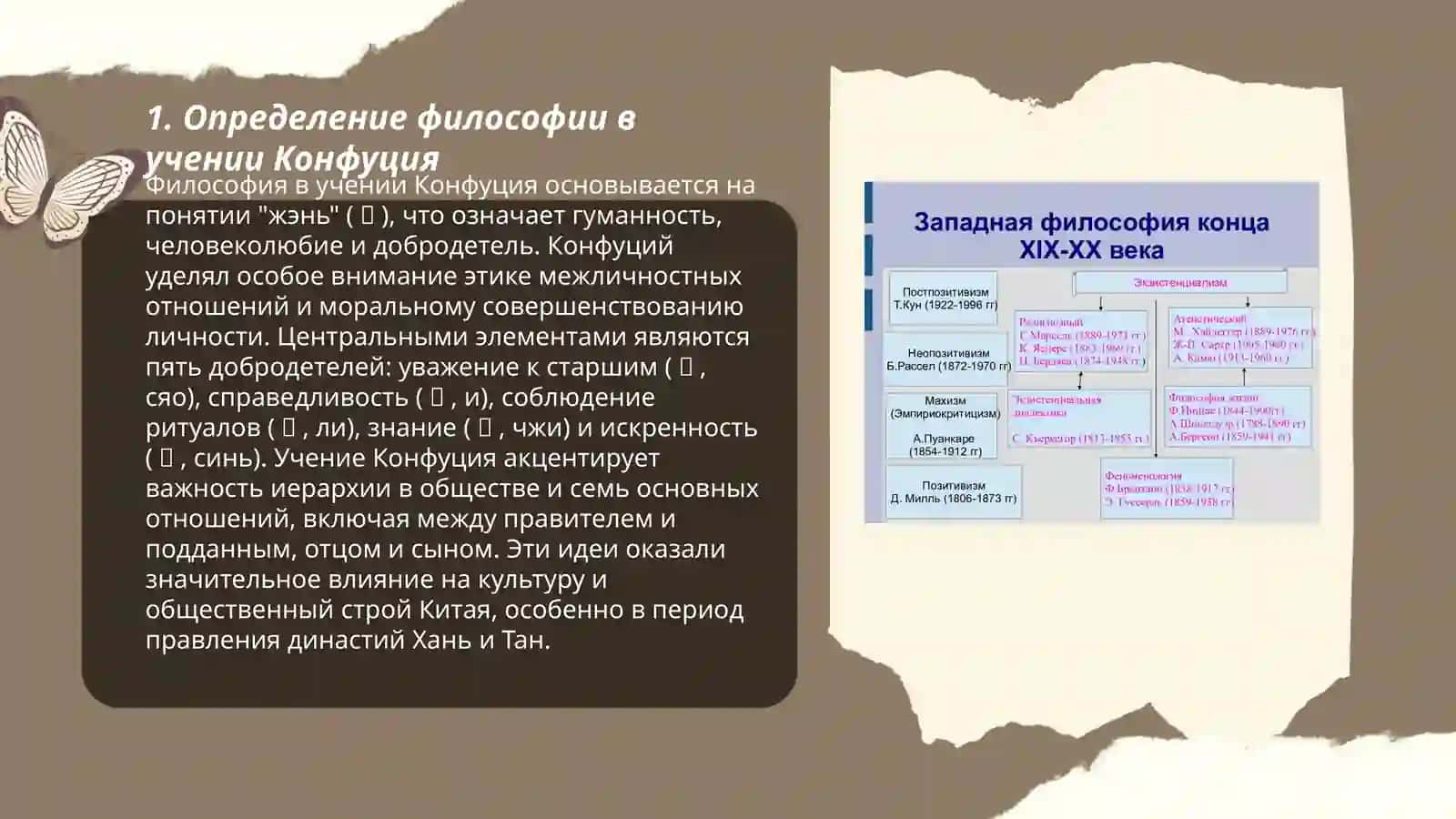 Классификация определений восточных и западных мыслителей относительно сущности философии 3