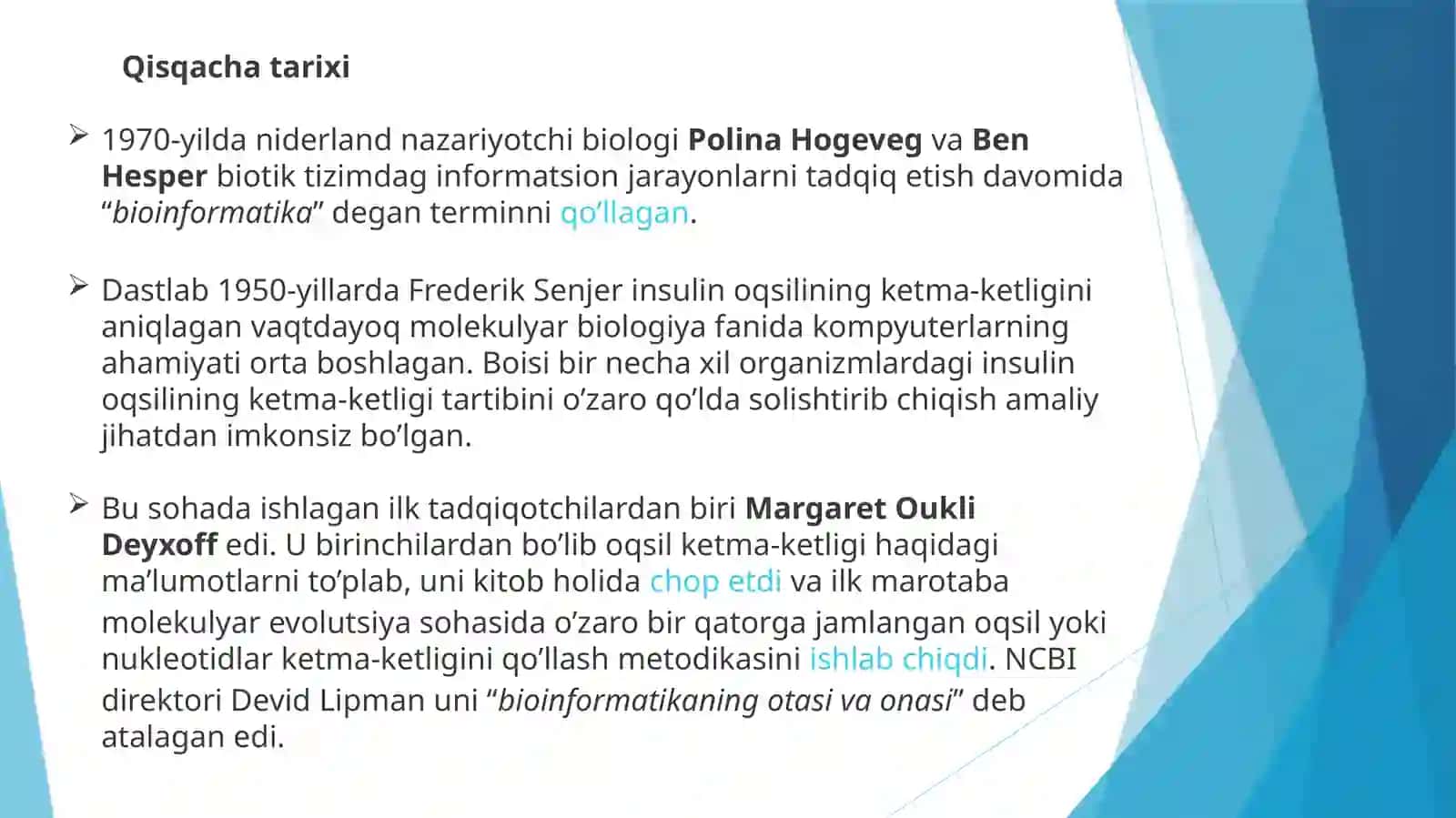 Genomika va bioinformatika fani haqida 3