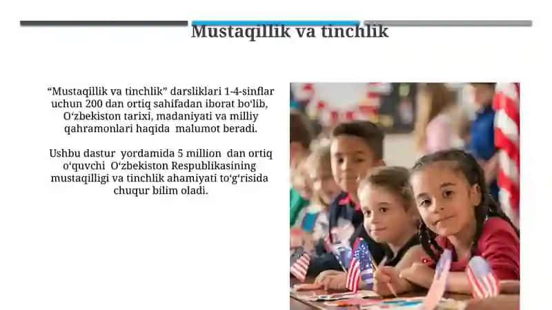 Mustaqillik va tinchlik 3