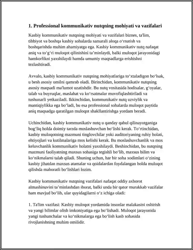 PROFESSIONAL KOMMUNIKATIV NUTQ 3