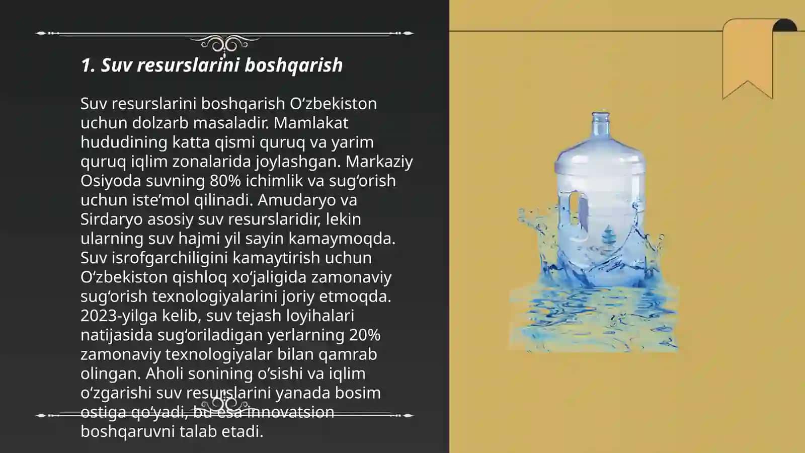 Suv va suvdan foydalanish to'grisidagi qonun 3