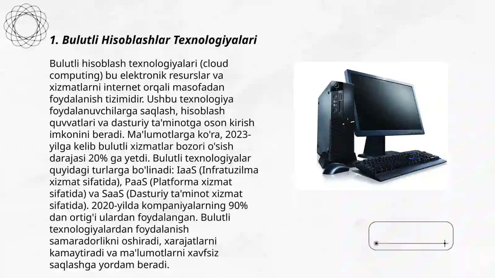 Bulutli hisoblashlar (Cloud compyuting) va ularning asosiy tushunchalari 3