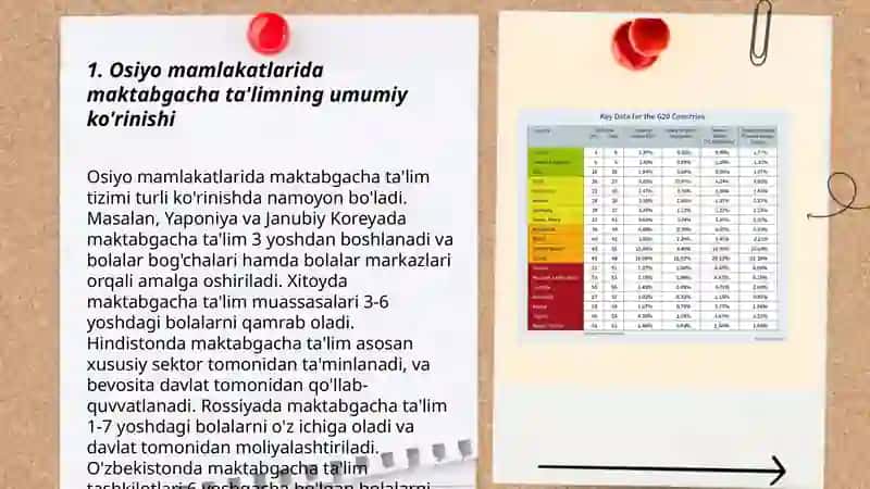 Osiyo mamlakatlaridagi maktabgacha ta'lim tizimi 3