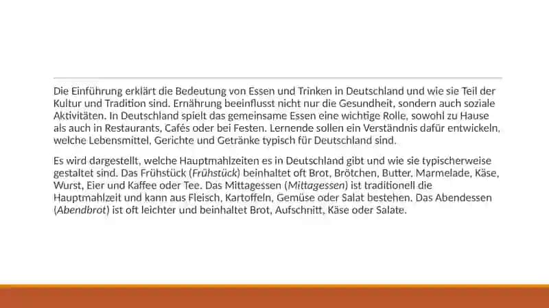 Essen und Trinken in Deutschland 3