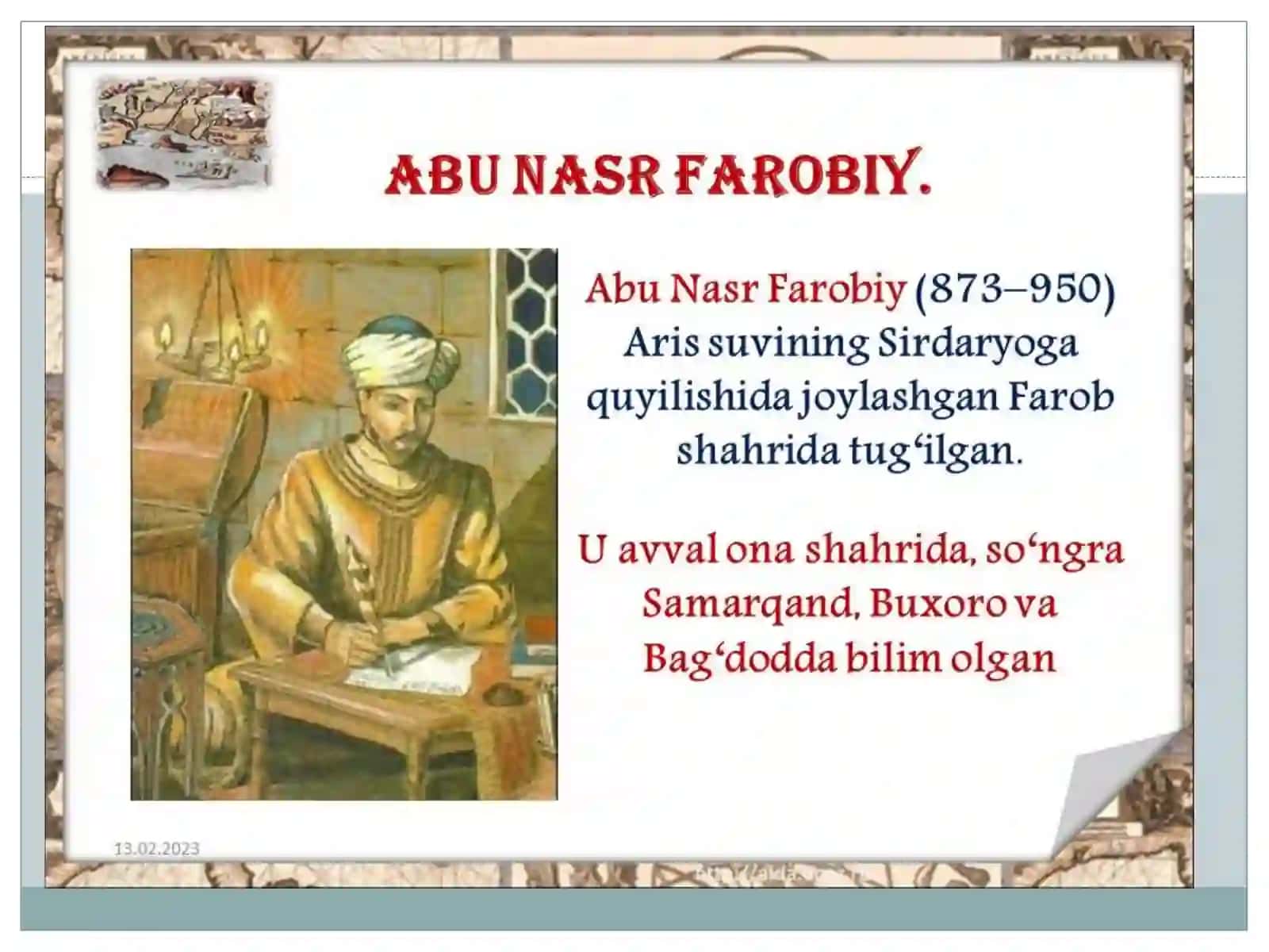 Abu Nasr Farobiy va G'azzoliyning falsafa ilmiga oid qarashlarini qiyosiy tahliletish (Farobiyning Siyosat falsafasi va G'azzoliyning Kimyo is'odati asarlarida) 3