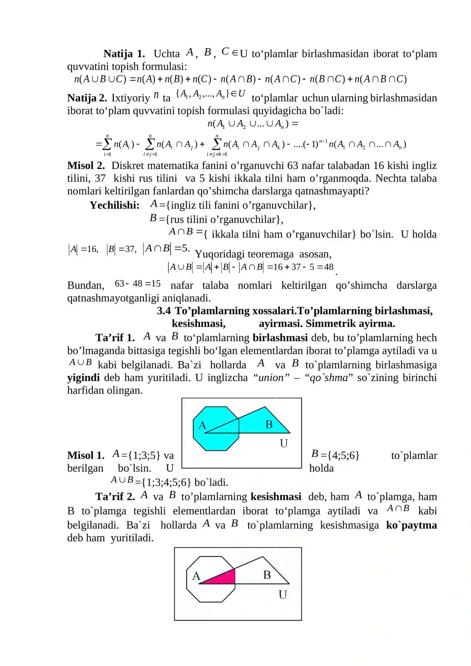Eyler-Venn diagrammalari 3
