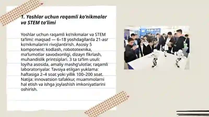 Texnologik taʼlim yoshlar uchun innovatsion jarayonlar 3
