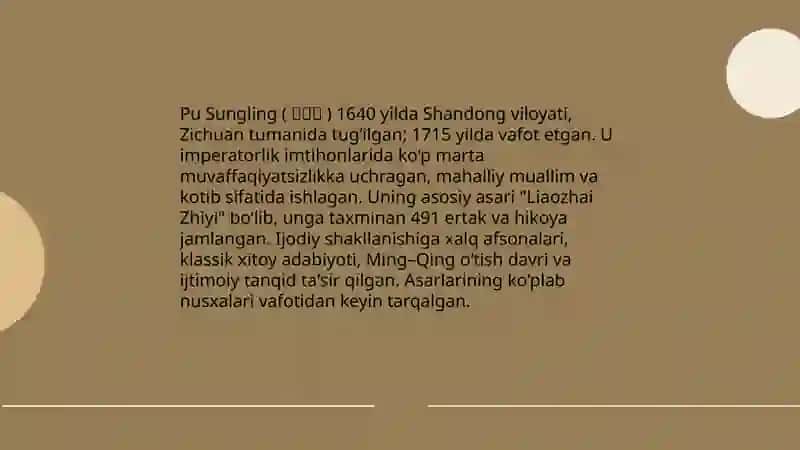 Pu Sungling ijodi 3