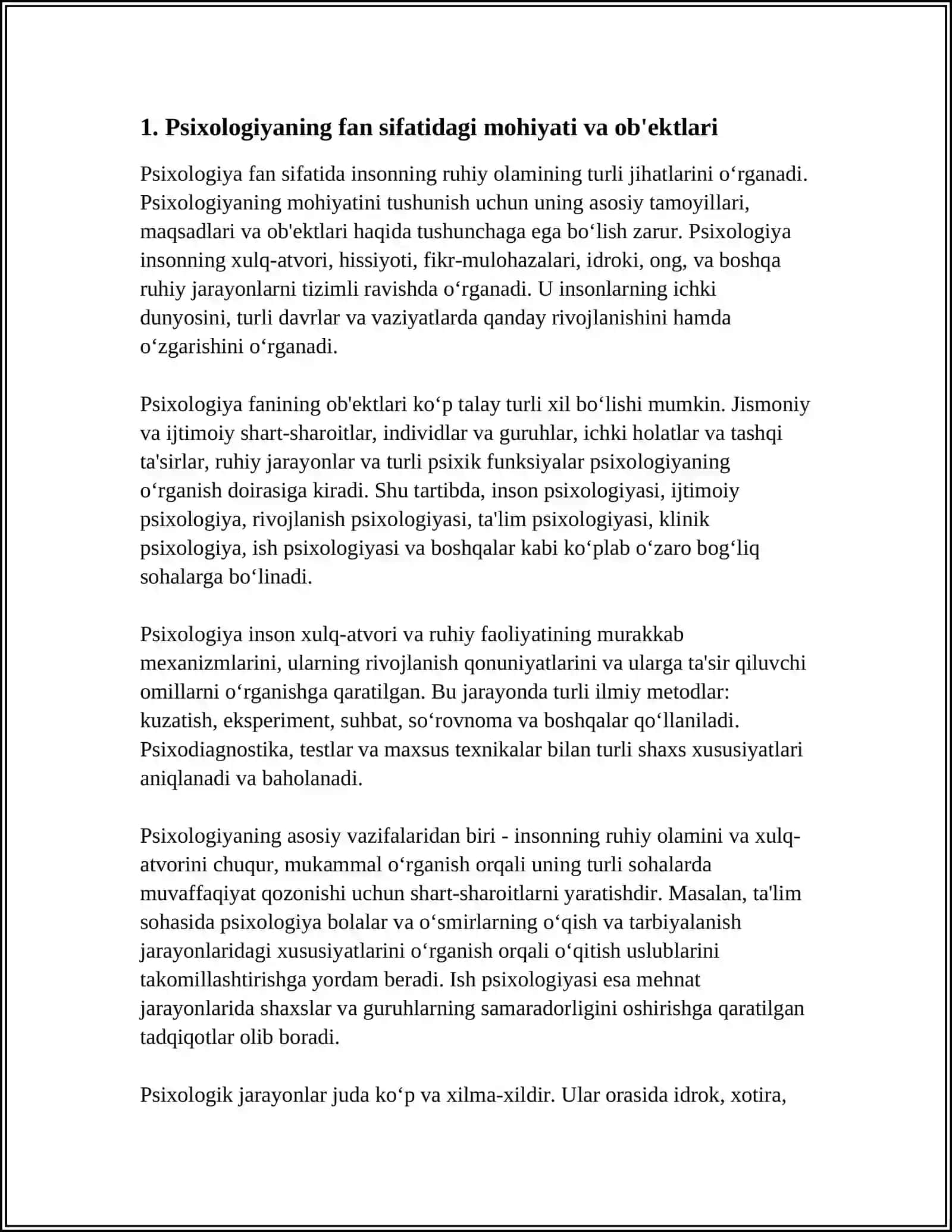 PSIXOLOGIYA FAN SIFATIDA 3