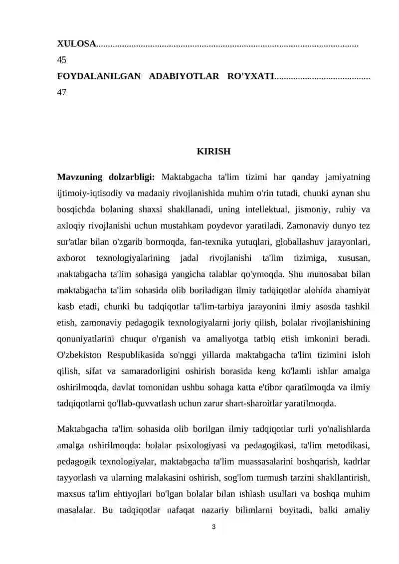 MAKTABGACHA TA'LIM SOHASIDA OLIB BORILGAN ILMIY TADQIQOTLAR 3