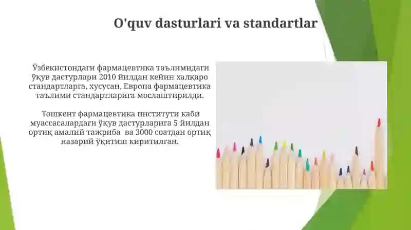 Farmasevtika ta'limini rivojlanishi 3