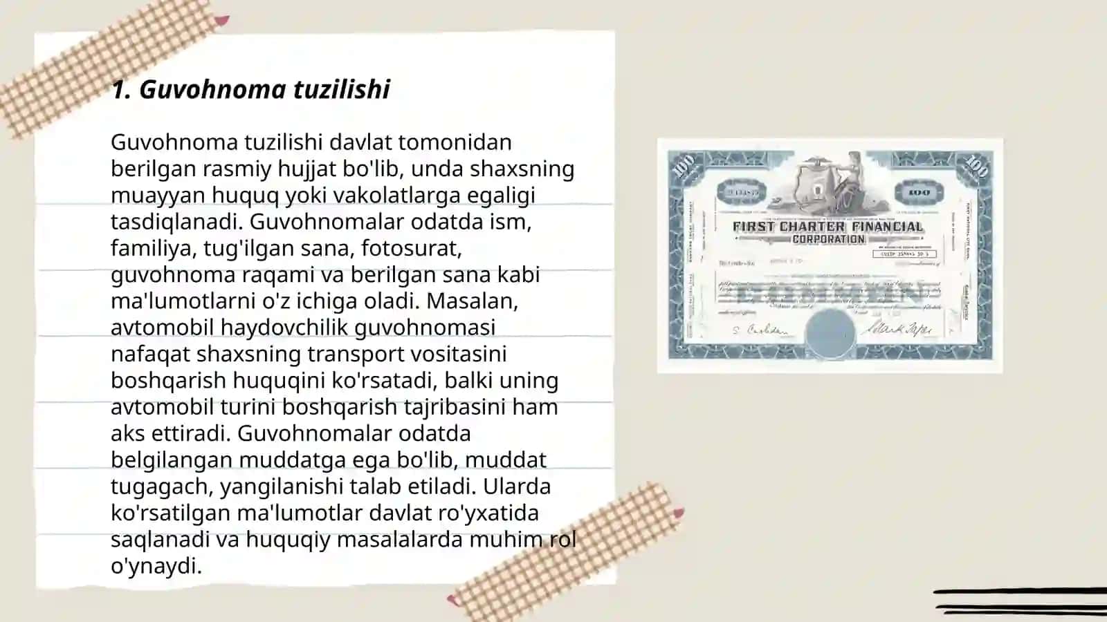Guvohnoma yo'riqnoma nizom ustav 3