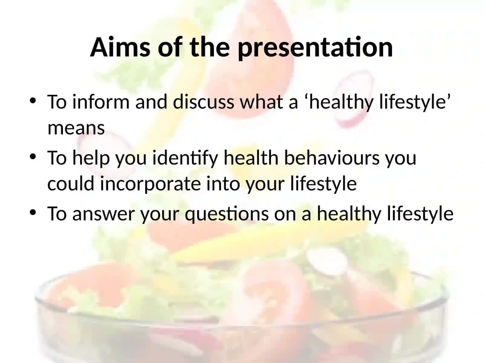 Leading a Healthy Lifestyle 3