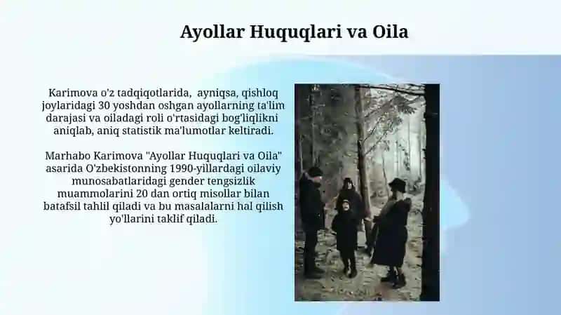 Ayollar Huquqlari va Oila 3