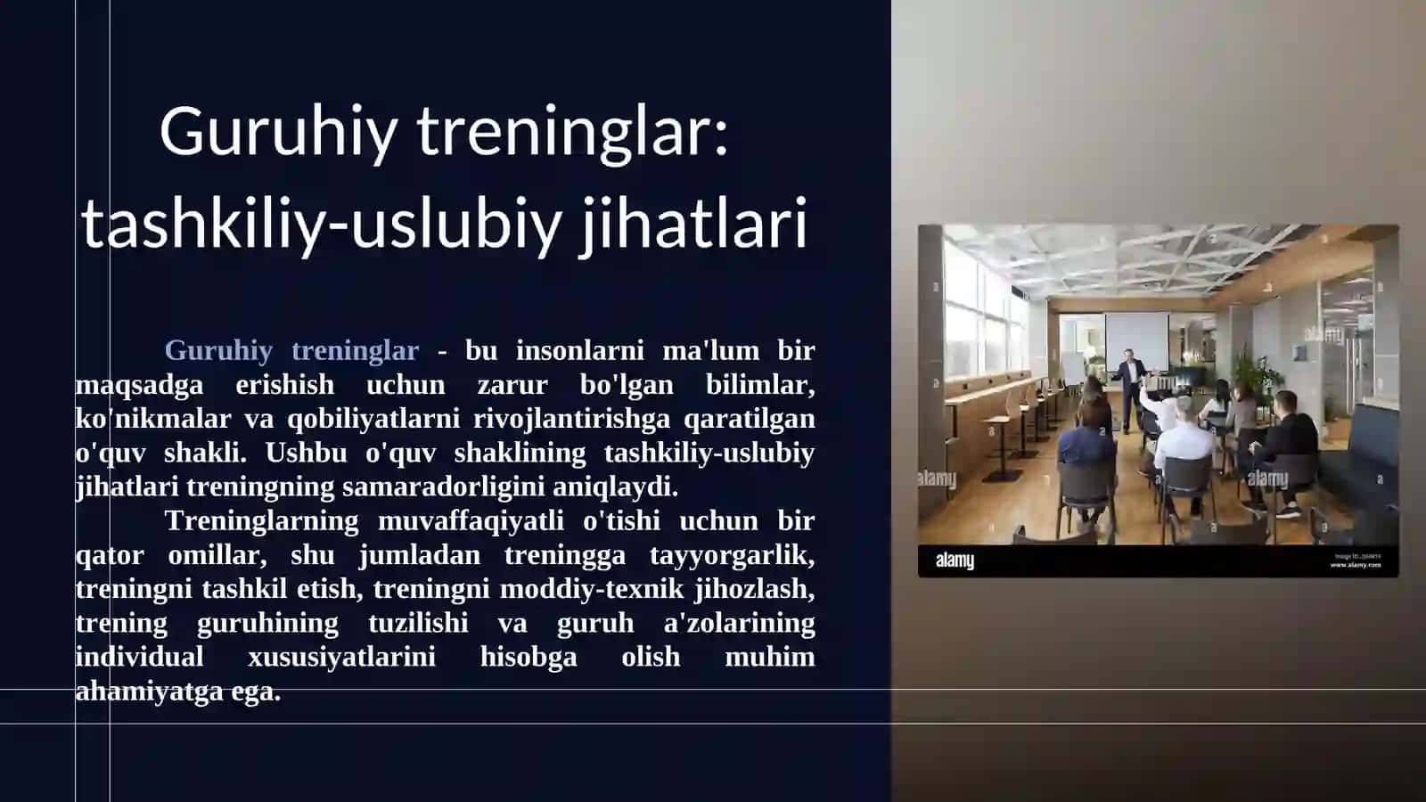 Guruhiy treninglar: Tashkiliy-uslubiy jihatlari 3