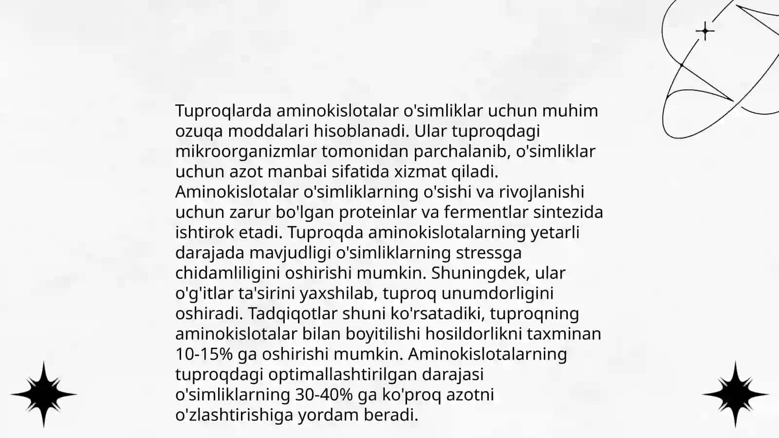 Choʻkindi jinslarda va tuproqlarda kimyoviy elementlar aminokislotalar 3