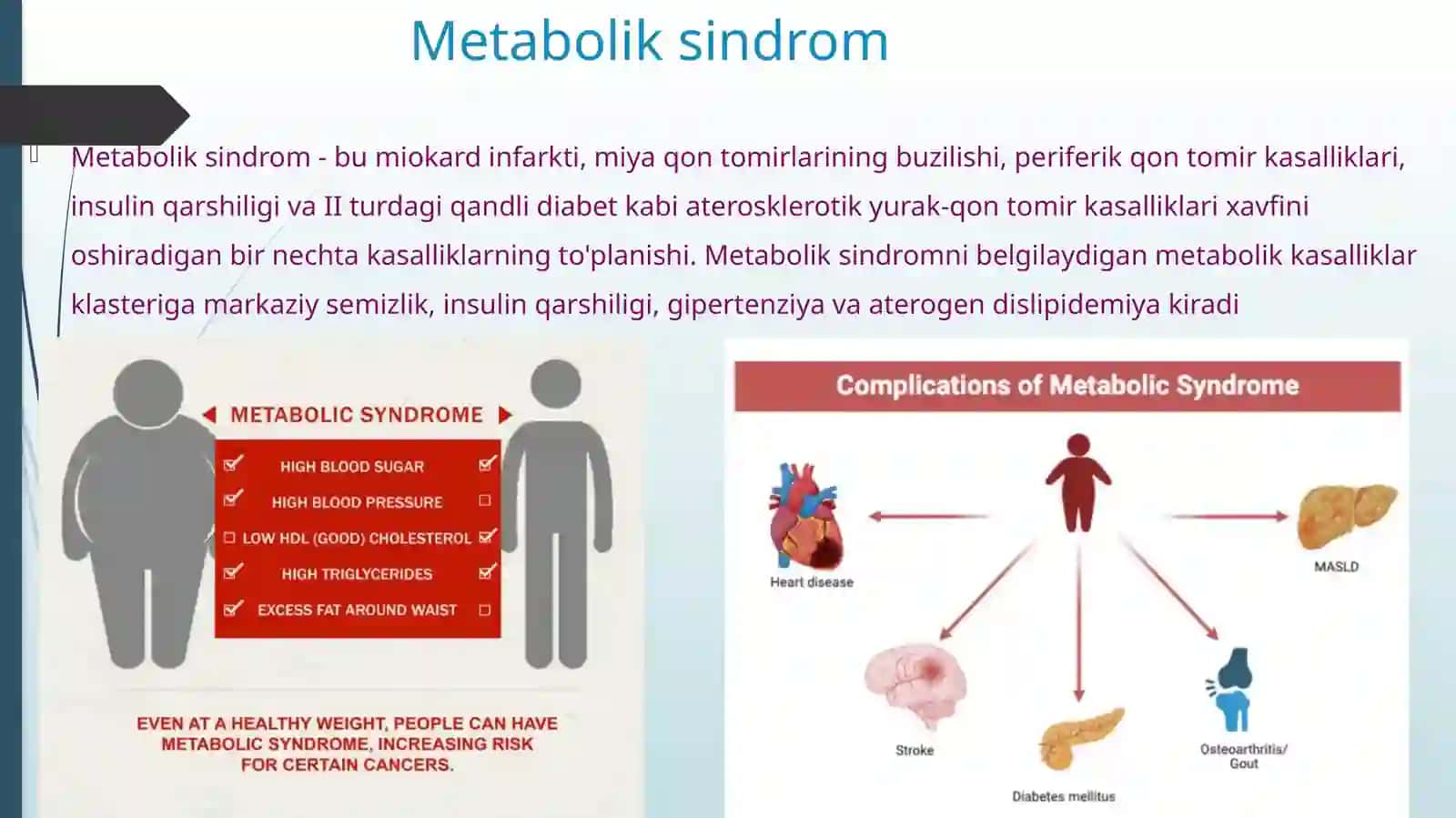 Metabolik sindrom kelib chiqishining biokimyoviy asoslari va asoratlari 3