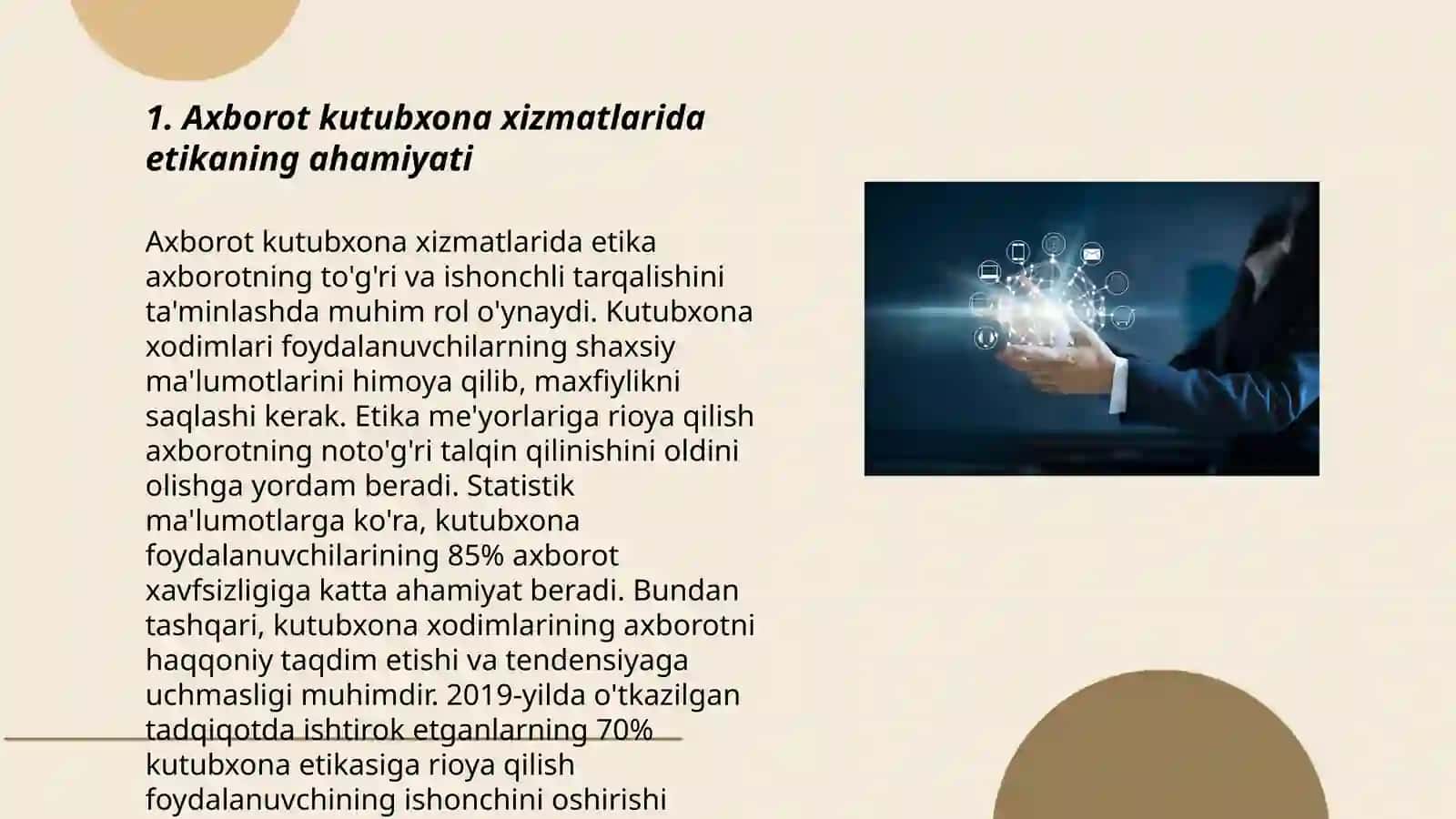 Axborot kutubxona xizmatida etika va muloqot 3
