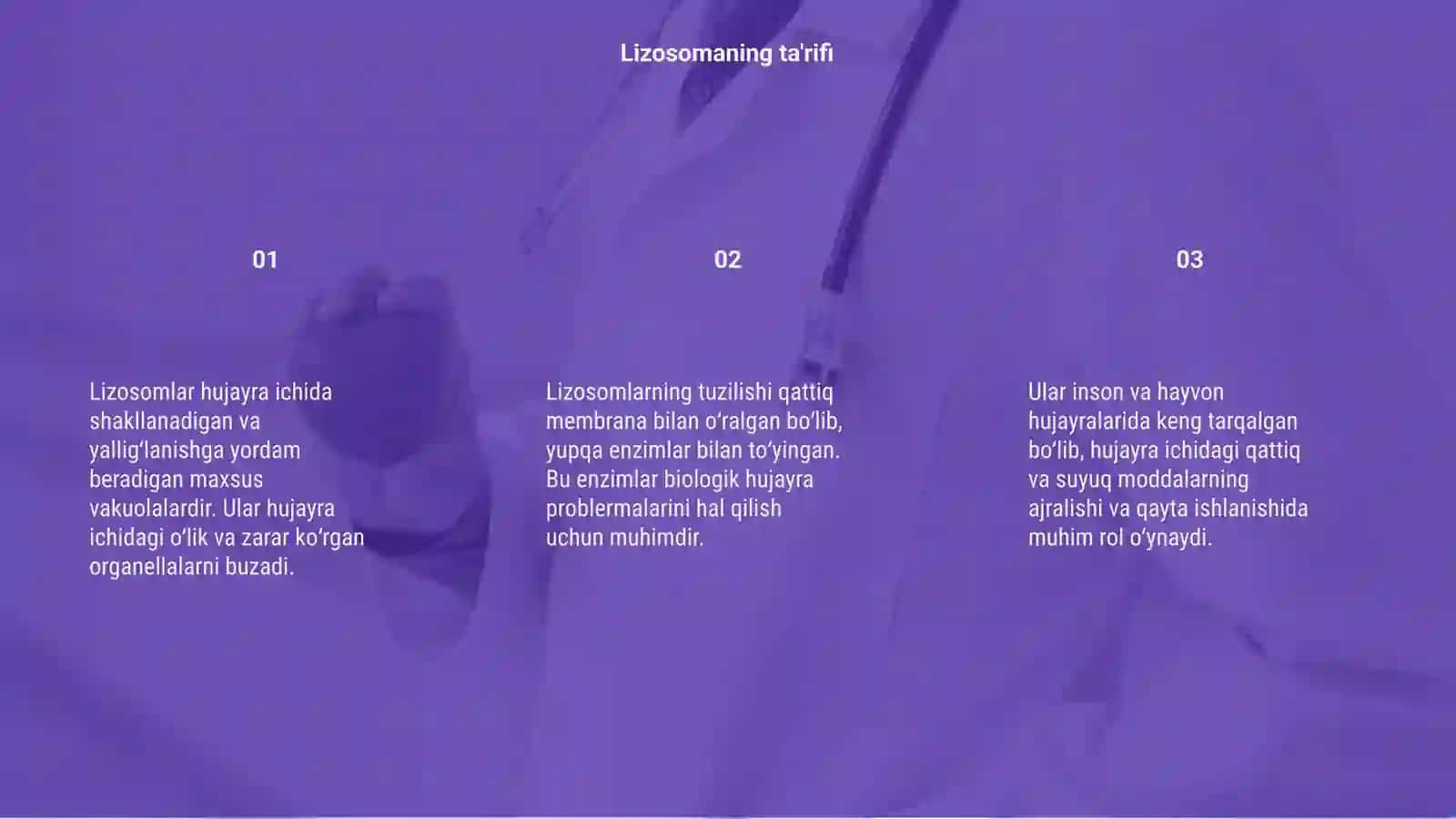 Lizosomaning tuzilishi 3