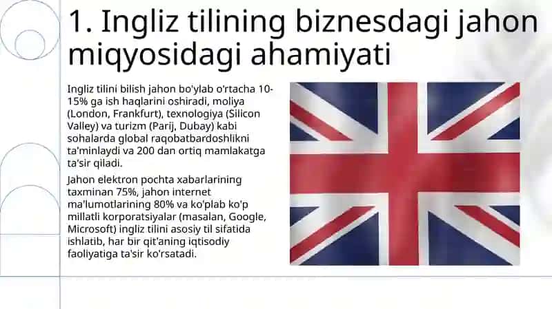 Ingliz tili bilimi va iqtisodiy afzallik 3