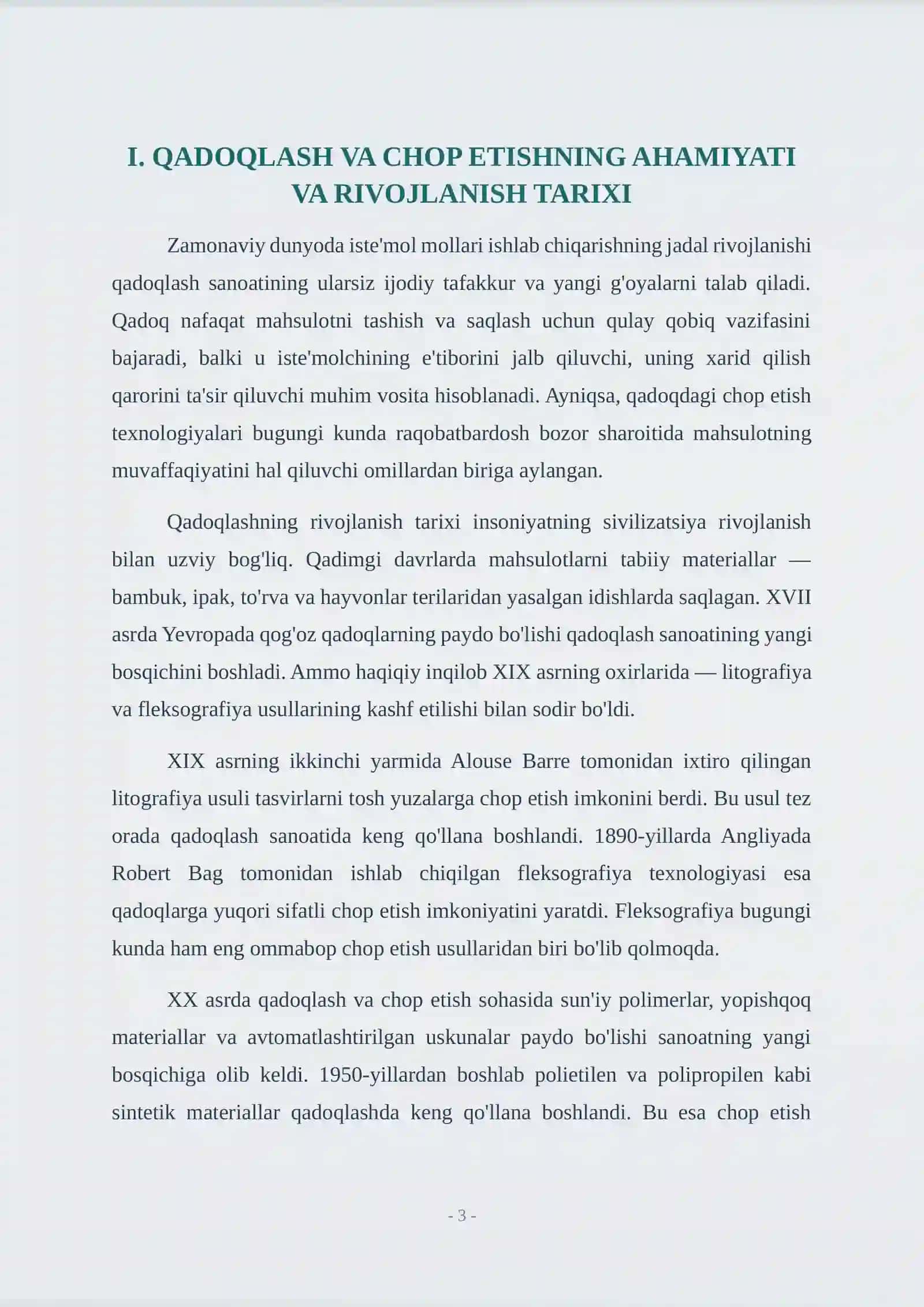 QADOQLASH MAXSULOTLAR TEXNOLOGIYASI 3