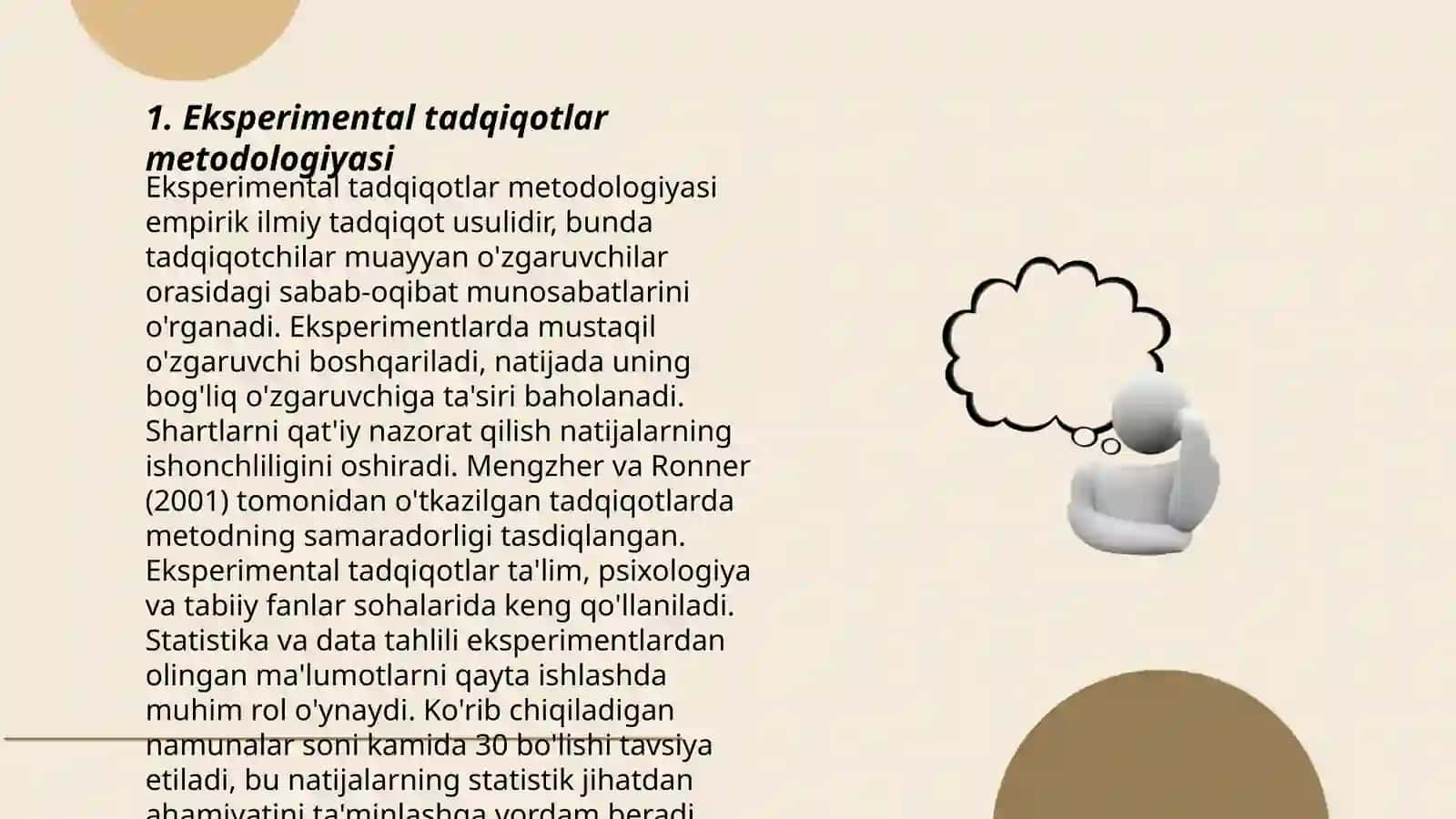 Eksperimental tadqiqotlar 3