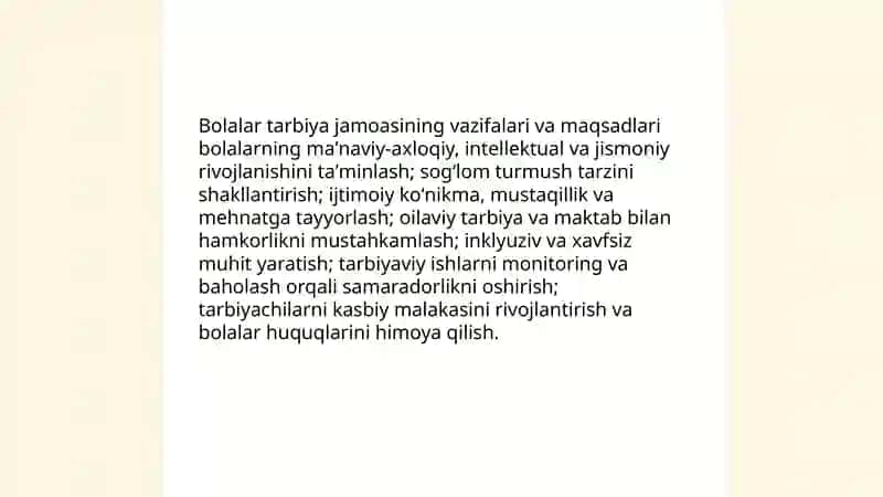 Bolalar tarbiya jamoasi yaxlit pedagogik jarayonning asosiy shakli 3
