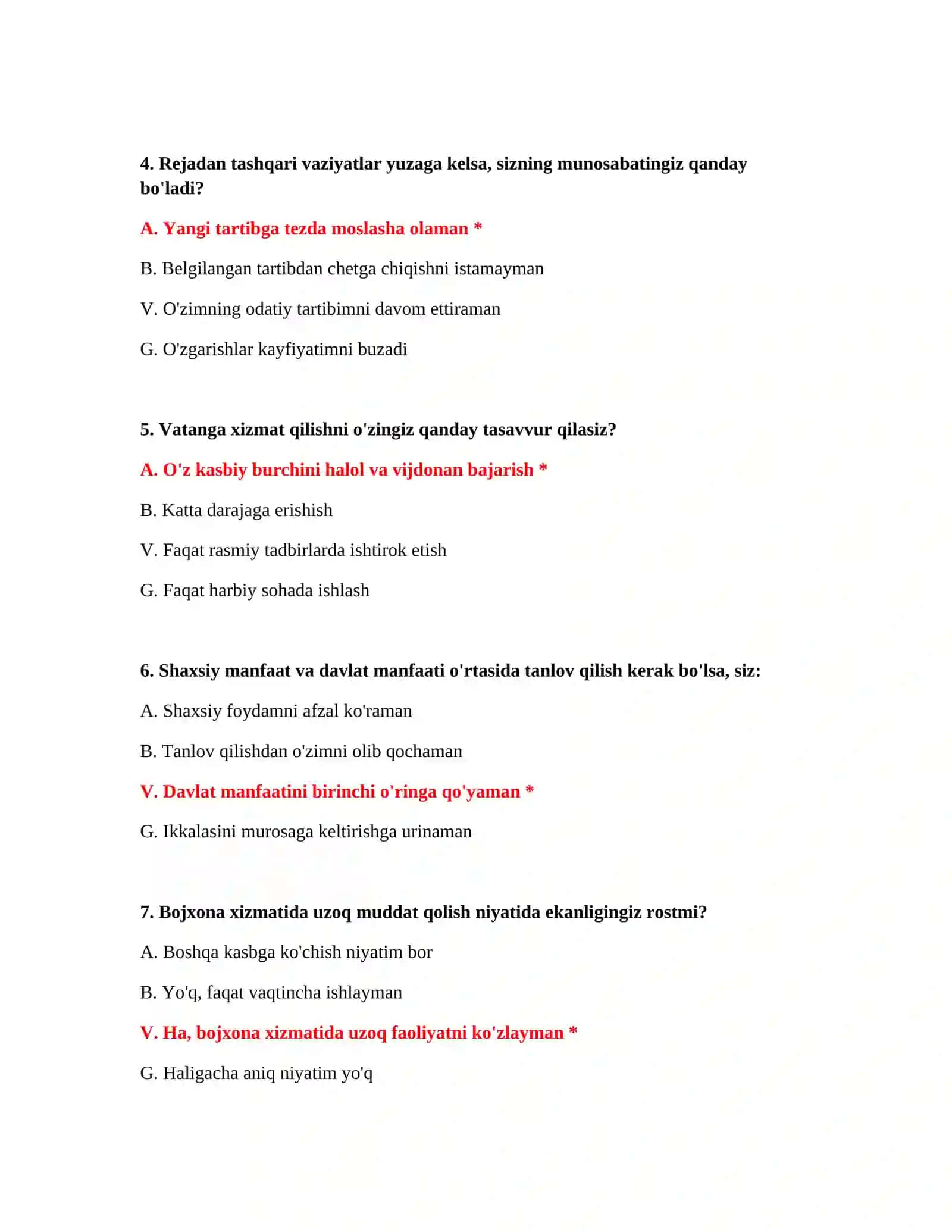 Bojxona mantiqiy savol javob PDF 3