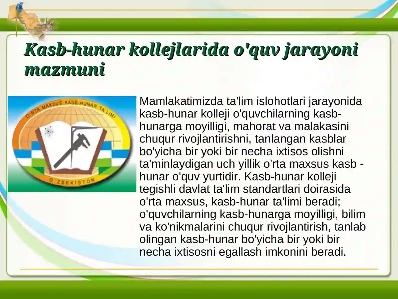 Kasb ta`lim muassalarida olib boriladigan tarbiyaviy ishlarning asosiy mohiyati 3