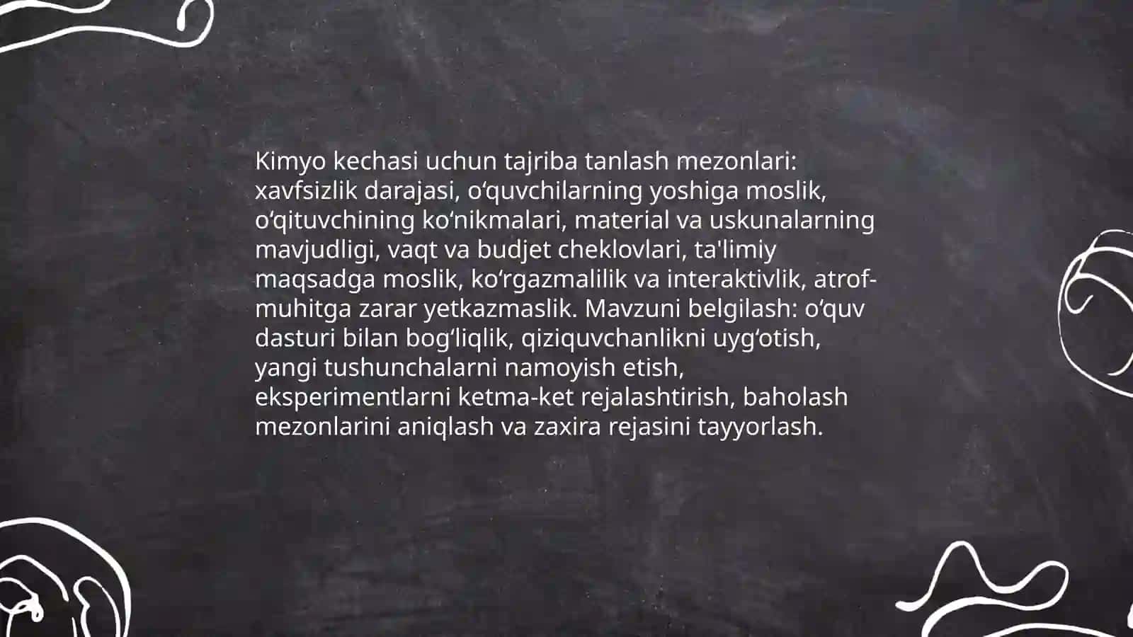 Kimyo kechalarini pedagogik amaliyot vaqtida oʻtkazishga oid qiziqarli tajribalar oʻtkazish metodikasi 3