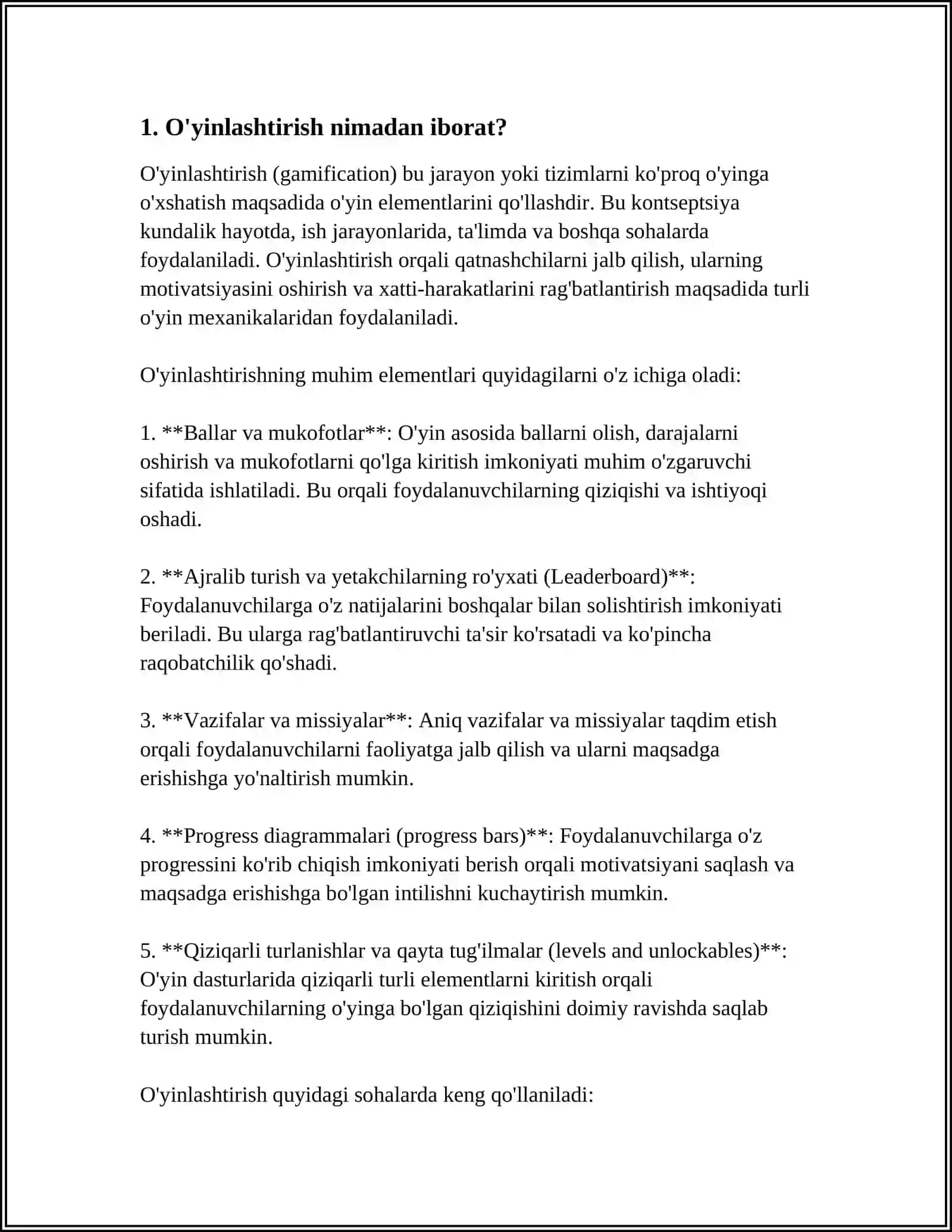 TA'LIMDA GAMIFIKATSIYA YARATISH 3