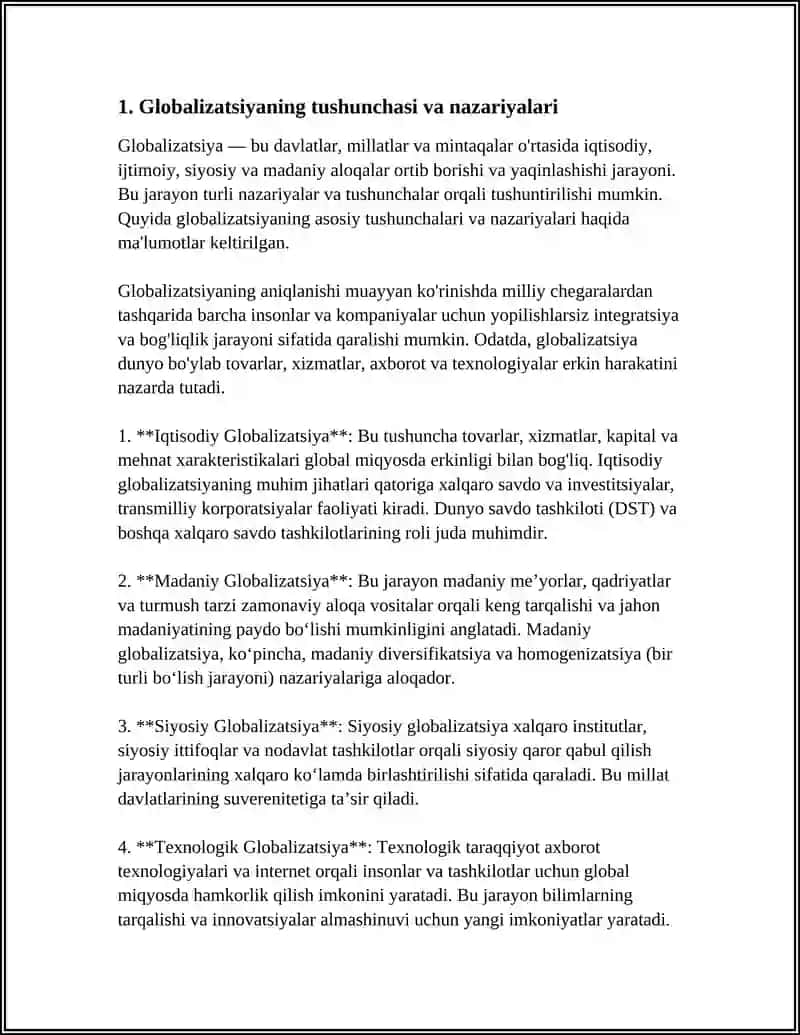 GLOBALIZATSIYA 3