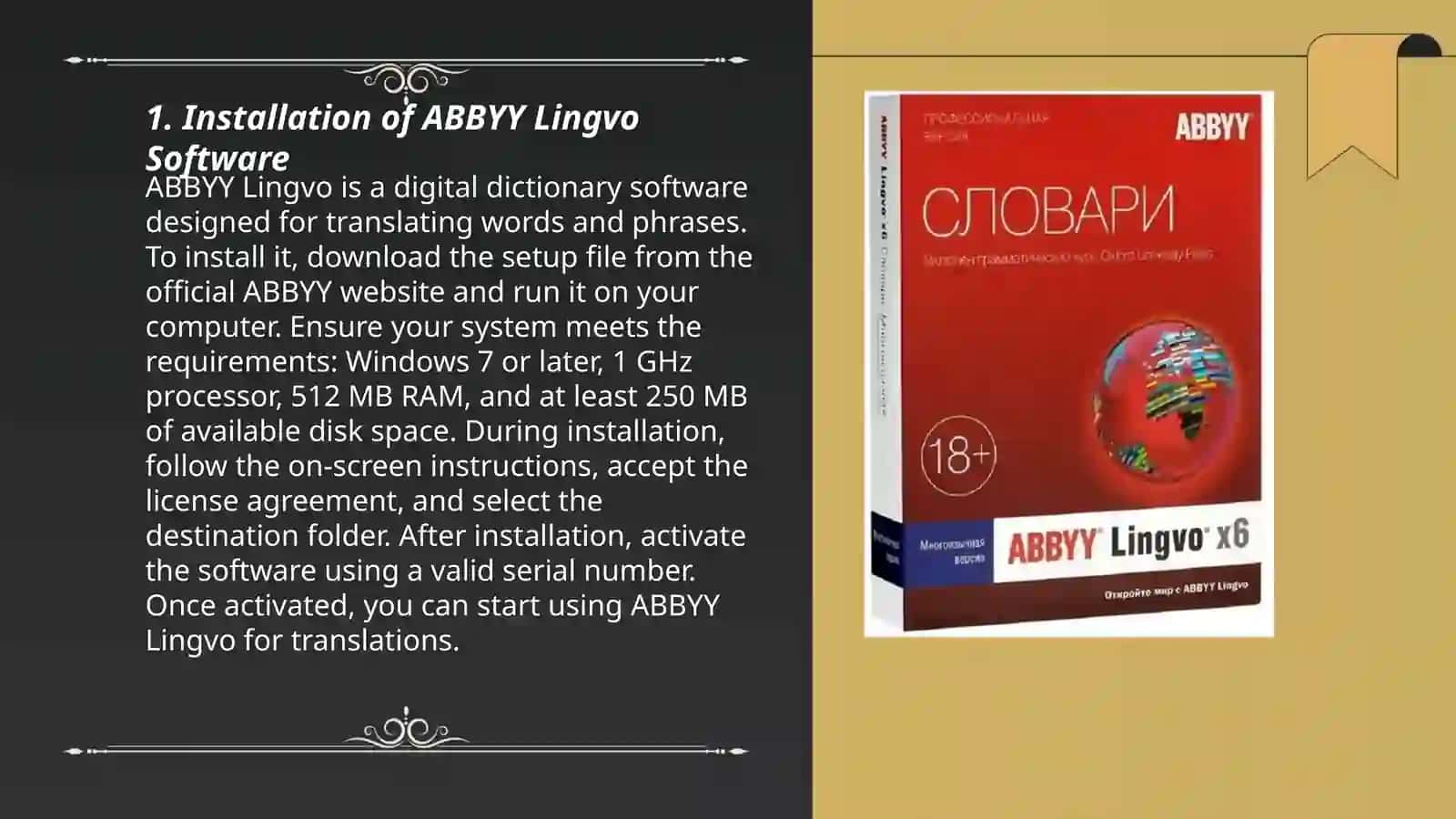 ABBYY Lingvo dictionary 3