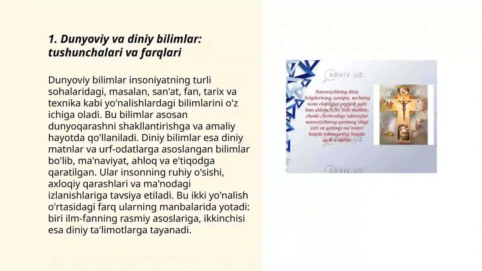 Dunyoviy va diniy bilimlar mutanosibligini taʼminlashning ahamiyati 3