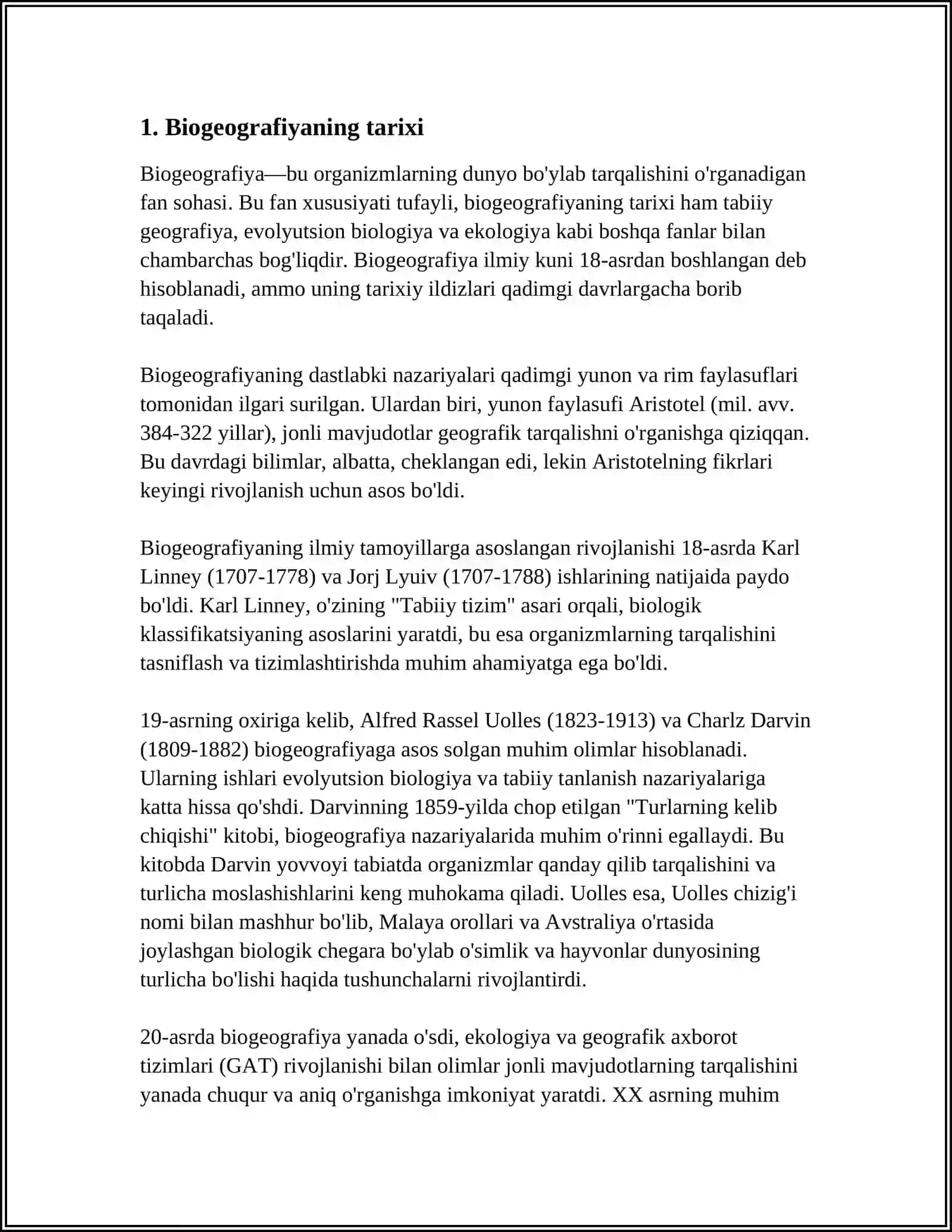 BIOGEOGRAFIYANING RIVOJLANISH BOSQICHLARI 3