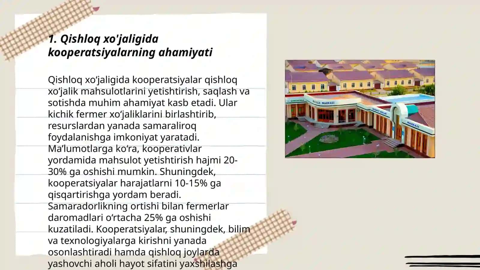 Qishloq xo'jaligida kooperatsiyaviy munosabatilar 3