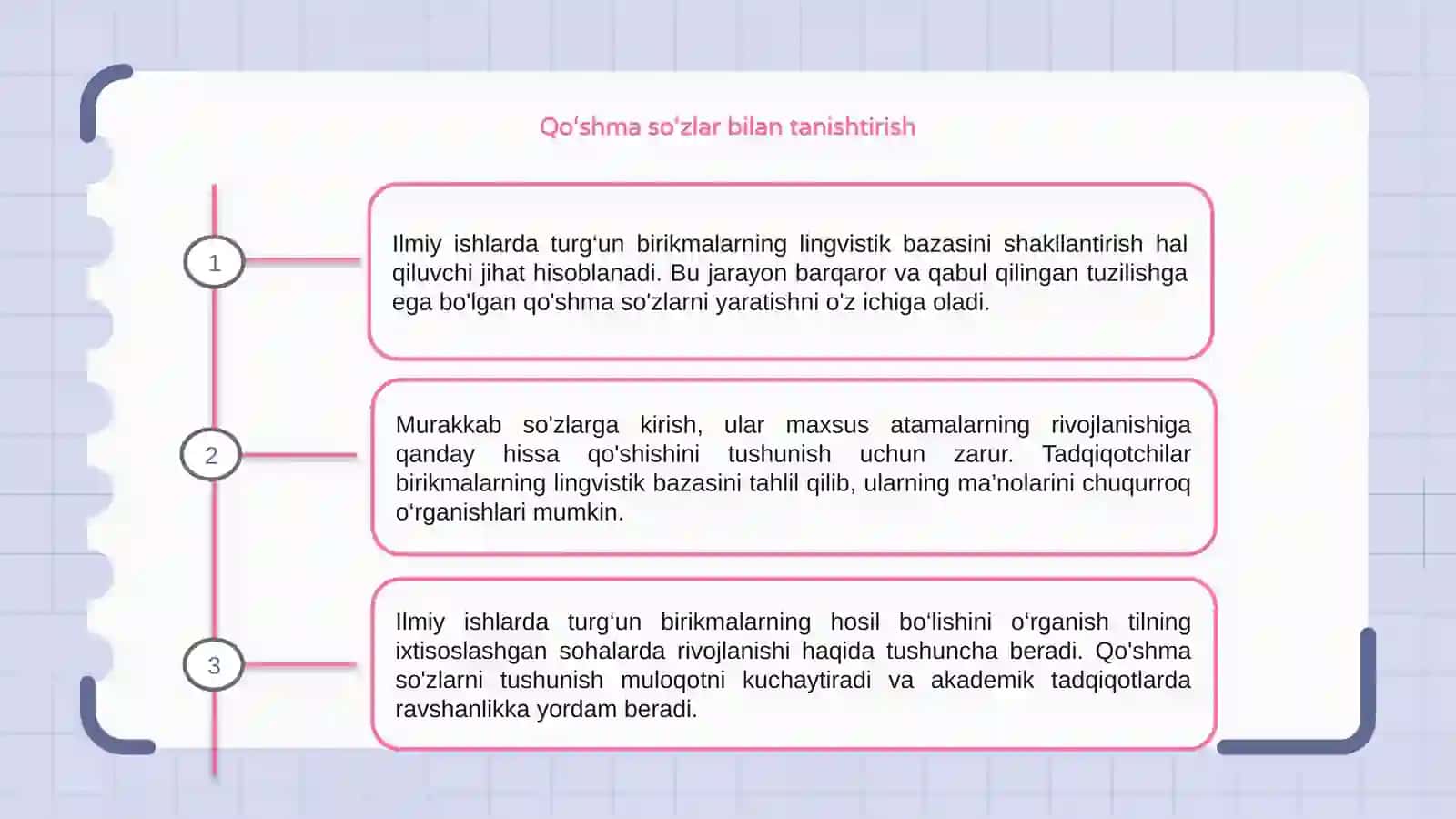 Ilmiy asarlarda barqaror birikmalarning lingvestik bazasini shakllantirish 3