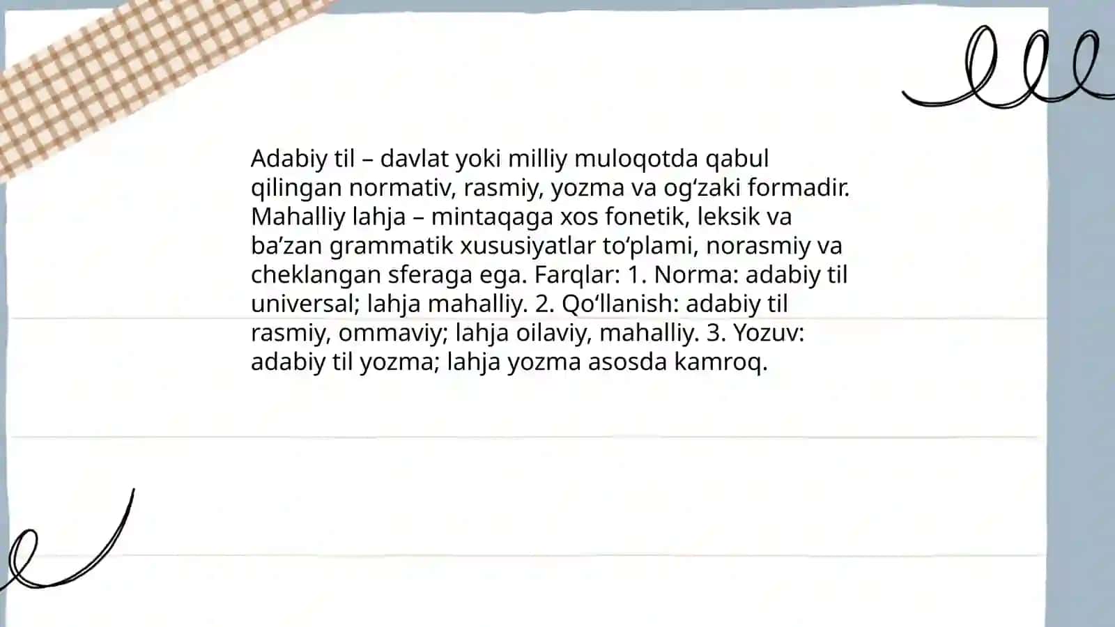 Adabiy til va mahalliy tillar. Sun'iy tillar 3