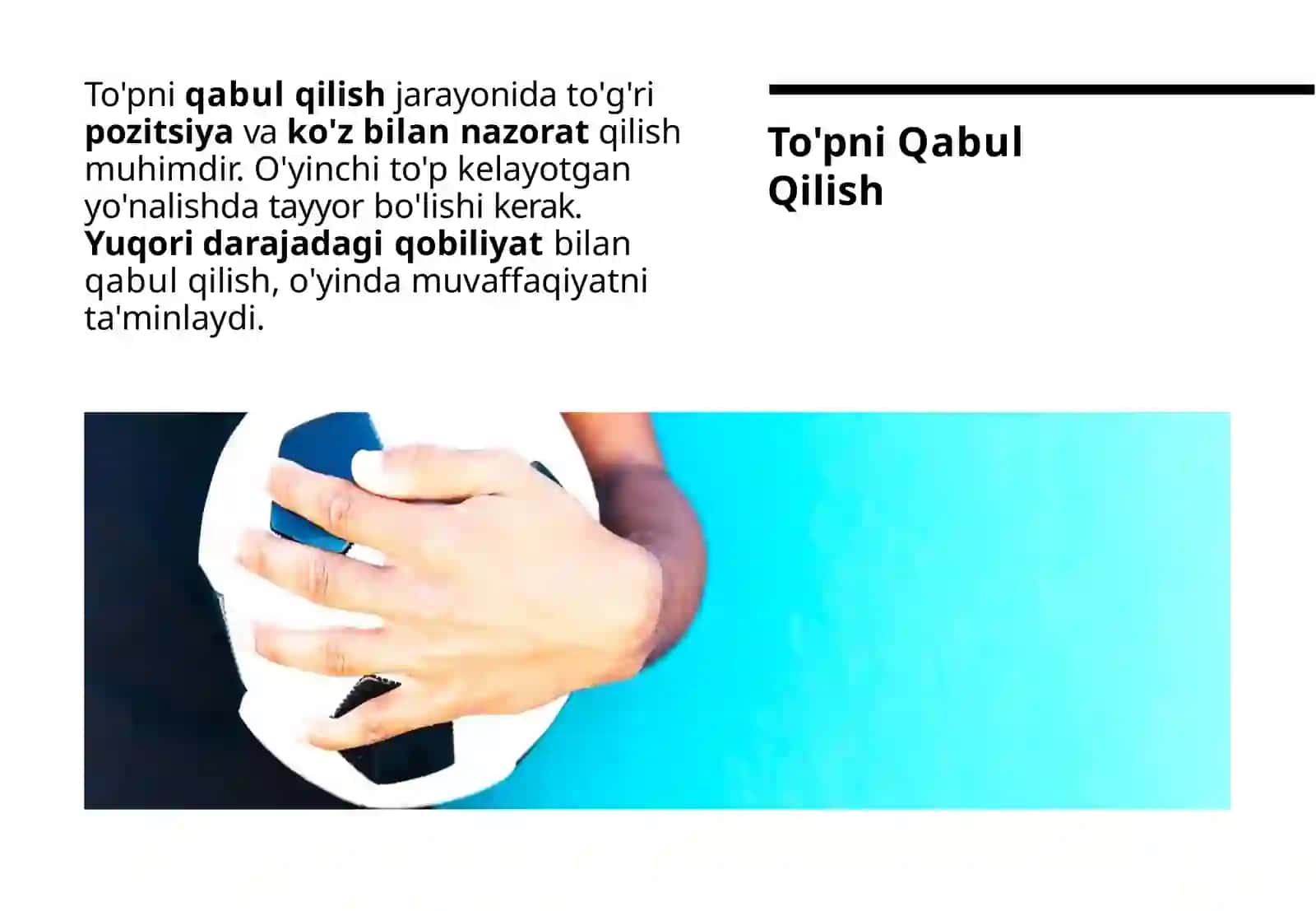 Qo'l to'pi o'yinida harakatlanish va toʻpni boshqarish tehnikasini orgatish 3