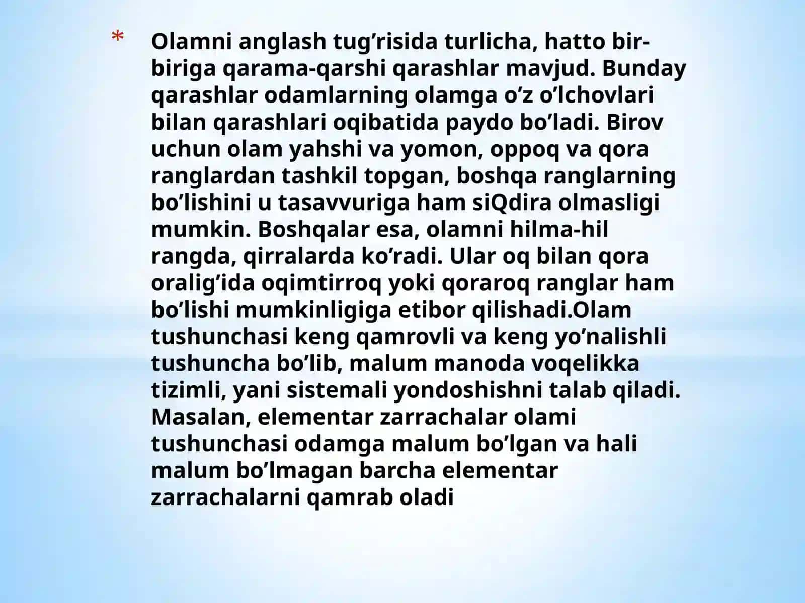 BORLIQ FALSAFASI O’RGANISHNING AHAMIYATI 3