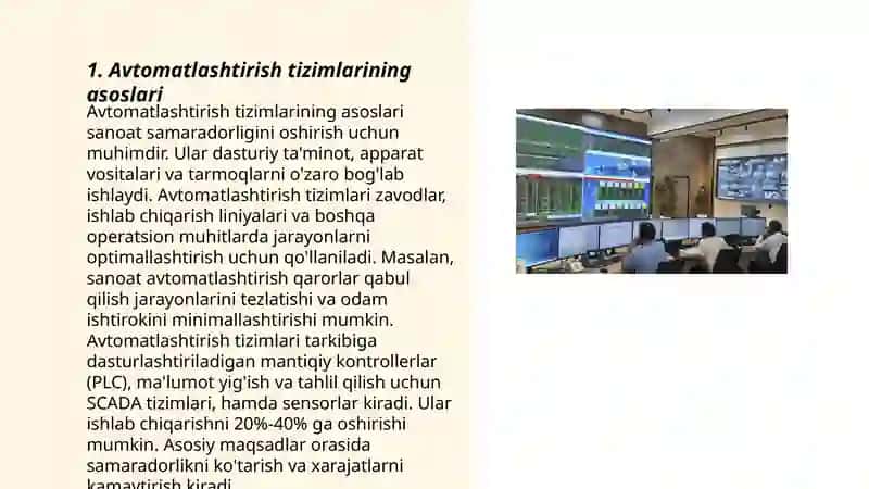 IES da texnalogik jarayonlarni avtomatlashtirish 3