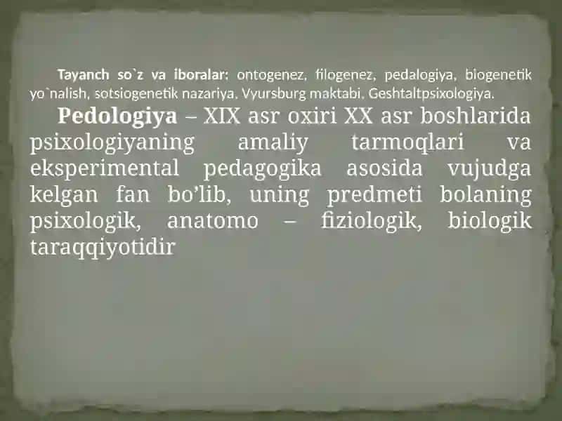 Yosh va Pedagogik Psixologiya fanining tadqiqot sohasi va muammolari 3