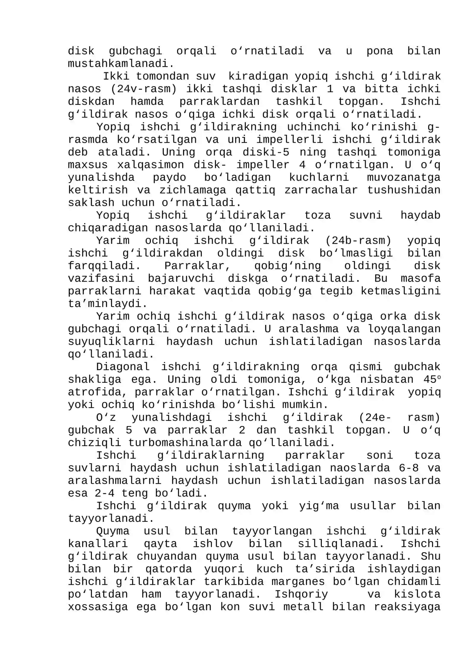 8-laboratoriya ishi Ko‘p bosqichli markazdan qochma nasoslarning konstruktiv tuzilishi va ishlash prinsipini o‘rganish 3