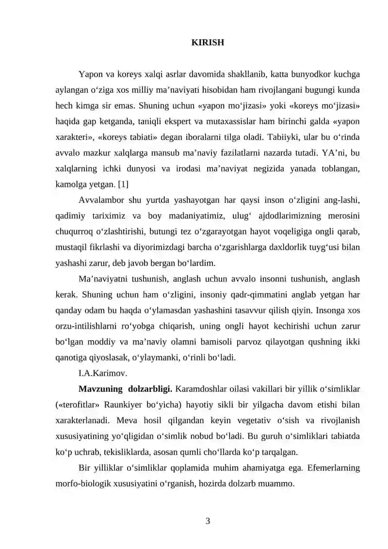 TOG‘ MINTAQASIDA О‘SUVCHI KARAMDOSHLAR OILASIGA KIRUVCHI EFEMERLARNING MORFOLOGIYASI, EKOLOGIYASI, BIOLOGIYASI 3