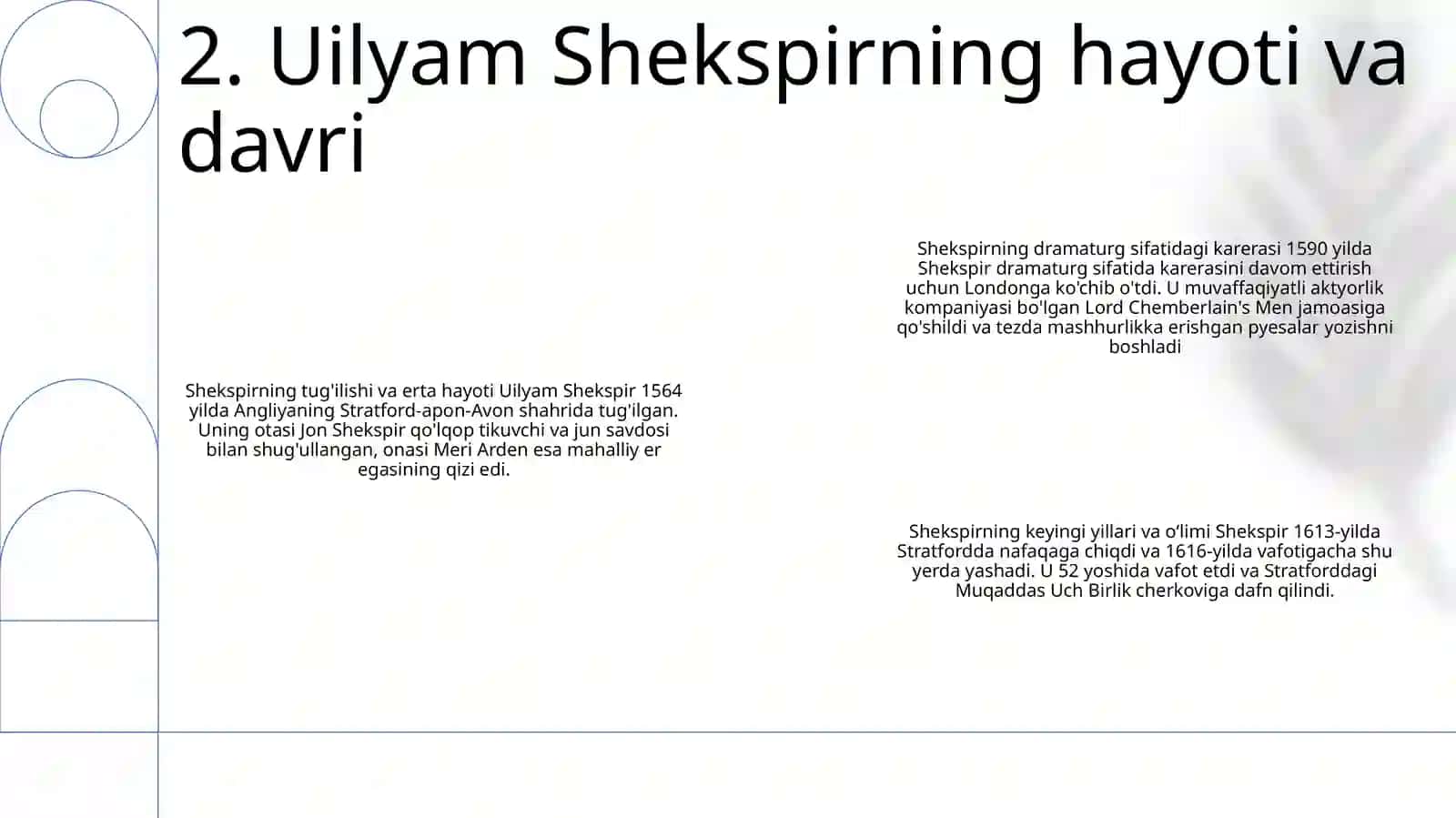 Vilyam Shekspir Hayoti Va Ijodi Hamda Gamlet Fojiasi 3