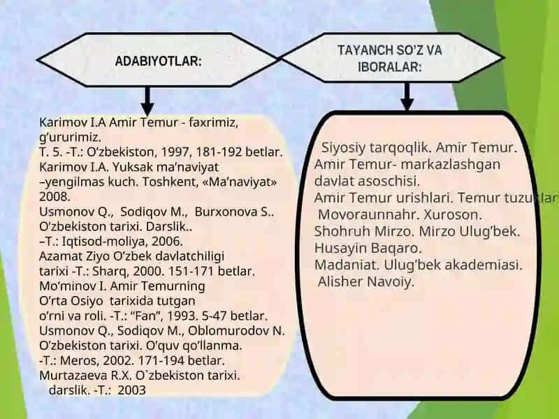 Amir Temur va temuriylar davridagi iqtisodiy g’oyalar 3
